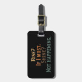 Aufstieg und Glanz? umm. Nein Gepäckanhänger (Vorderseite vertikal)