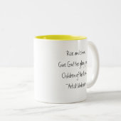 Aufstieg und Glanz! Zweifarbige Tasse (VorderseiteRechts)