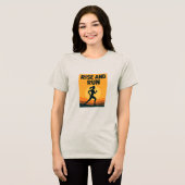 Aufstieg und Lauf Tri-Blend Shirt (Vorderseite voll)