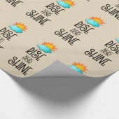 Aufstieg und Rheintypografie mit Sonne und Wolke Geschenkpapier (Ecke)