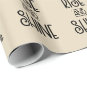 Aufstieg und Rheintypografie mit Sonne und Wolke Geschenkpapier (Rolleneckpunkt)