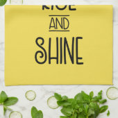 Aufstieg und Rheintypografie mit Sonne und Wolke Handtuch (Gefaltet)