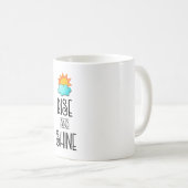 Aufstieg und Rheintypografie mit Sonne und Wolke Kaffeetasse (VorderseiteRechts)