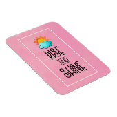 Aufstieg und Rheintypografie mit Sonne und Wolke Magnet (Rechte Seite)