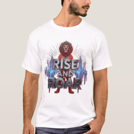 Aufstieg und Roar 💪 kühne Motivierend Männer T - T-Shirt