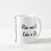 Aufstieg und Schein wie eine Königin - Eleganter K Kaffeetasse (VorderseiteRechts)