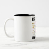 Aufstieg und schwinde Mutter Klucker! Zweifarbige Tasse (Links)