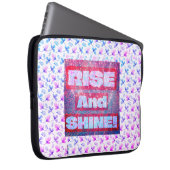 Aufstieg und Shine Stilvolle florale Gemustert Laptopschutzhülle (Vorne Rechts)