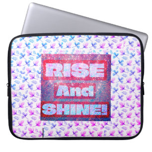 Aufstieg und Shine Stilvolle florale Gemustert Laptopschutzhülle