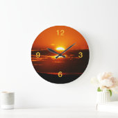 Aufstieg und Sonnenaufgang Große Wanduhr (Zuhause)