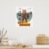 Aufstieg von Meowgnar Poster (Küche)