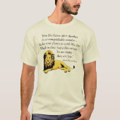 "Aufstieg wie Löwe-" T - Shirt (Vorderseite)