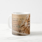 "Aufstieg wie Löwe-" Tasse (Vorderseite Links)