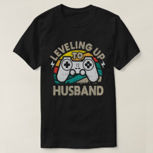 Aufstieg zum Ehemann Bräutigam Junggeselle Gamer T-Shirt