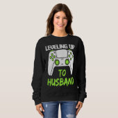 Aufstieg zum Ehemann  Junggesellenabschied Männer  Sweatshirt (Vorne ganz)