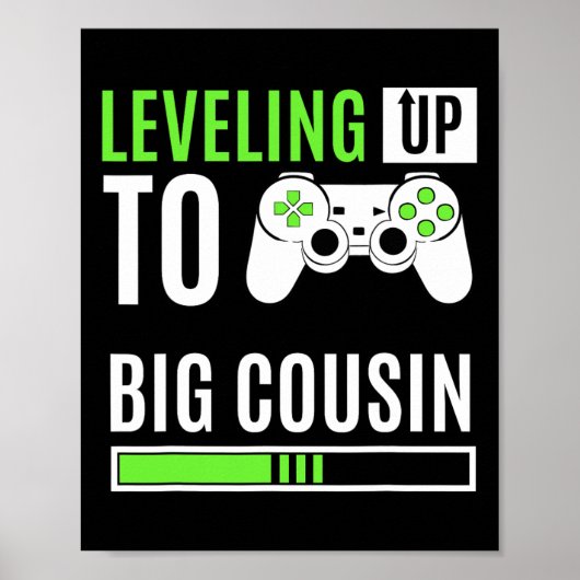Aufstieg zum großen Cousin Game Controller Gamer K Poster (Vorne)