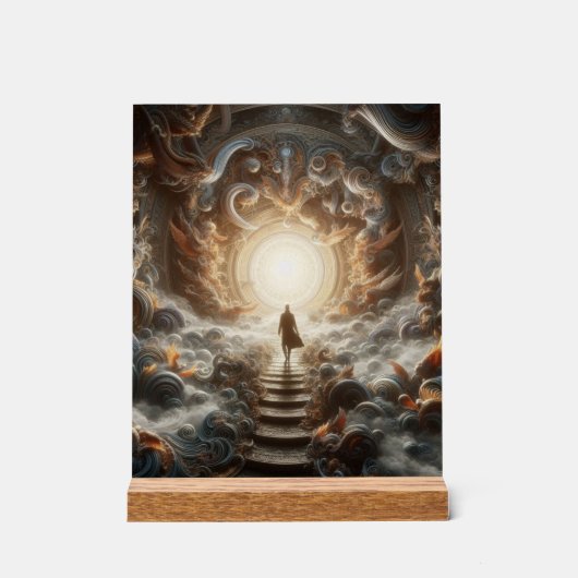 Aufstieg zum Licht Acrylschild (Vorderseite)