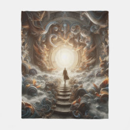Aufstieg zum Licht Fleecedecke