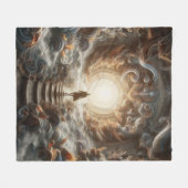 Aufstieg zum Licht Fleecedecke (Vorderseite (Horizontal))