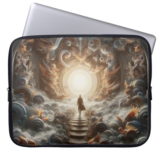Aufstieg zum Licht Laptopschutzhülle (Vorderseite)