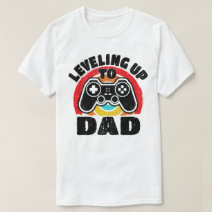 Aufstieg zum lustigen Papa Gaming Gamer Dad T-Shirt