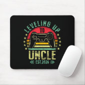 Aufstieg zum Onkel 2026 Lustiger Gamer Wird bald O Mousepad (Mit Mouse)