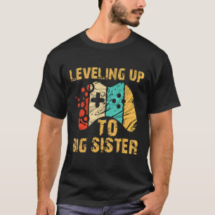 Aufstieg zur großen Schwester Lustiger Gamer Vinta T-Shirt