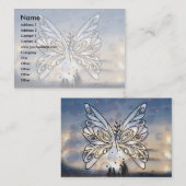 Aufstieg zur Schmetterlingsvorlage der Sterne Visitenkarte (Vorne/Hinten)