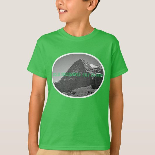 Aufstiegs-Nordgesicht Eiger Berg T-Shirt (Vorderseite)