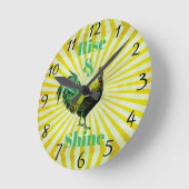 Aufstiegs-und Glanz-Uhr Runde Wanduhr (Winkel)