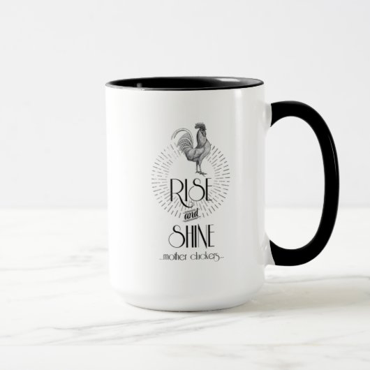 Aufstiegs-und Shine-Kaffee-Tasse Tasse (Rechts)