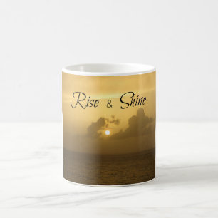 AUFSTIEGS-UND SHINE-OZEAN-SONNENAUFGANG-FOTO-TASSE KAFFEETASSE