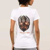Aufstrebendes Krieger-Emblem T-Shirt (Rückseite)