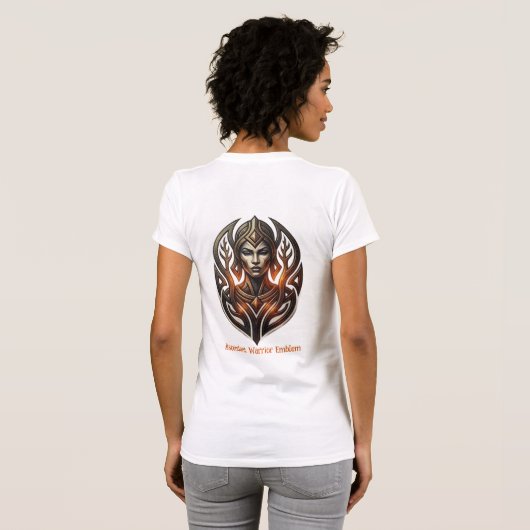 Aufstrebendes Krieger-Emblem T-Shirt (Schwarz voll)
