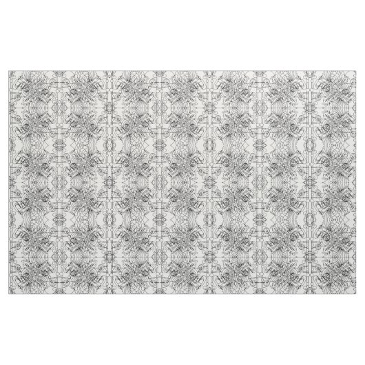 Auftauchen-Gewebe-Muster in Schwarzweiss Stoff (Fat Quarter (45,7 x 55,9 cm))