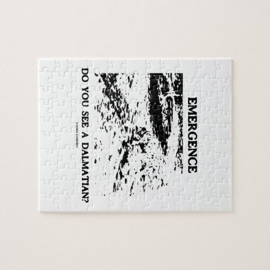 Auftauchen sehen Sie einen Dalmatiner? Optische Puzzle (Horizontal)