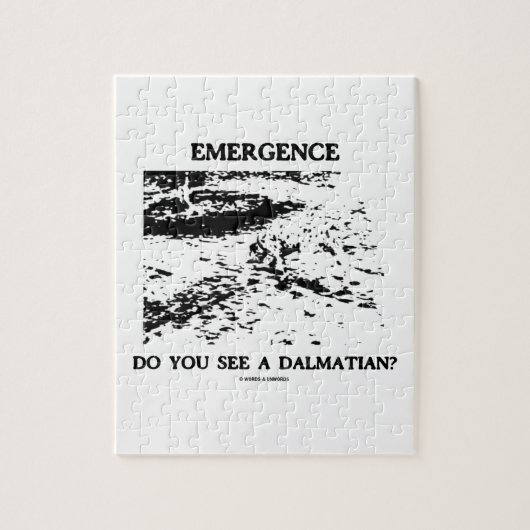 Auftauchen sehen Sie einen Dalmatiner? Optische Puzzle (Vertikal)