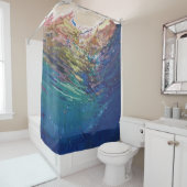 Auftauchender Ozean-Küstenbadezimmer-Duschvorhang Duschvorhang (Beispiel)