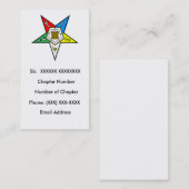 Auftrag der Oststern-Visitenkarte Visitenkarte (Vorne/Hinten)