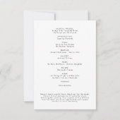 Auftrag des Beerdigungsprogramms für florales Foto Einladung (Rückseite)