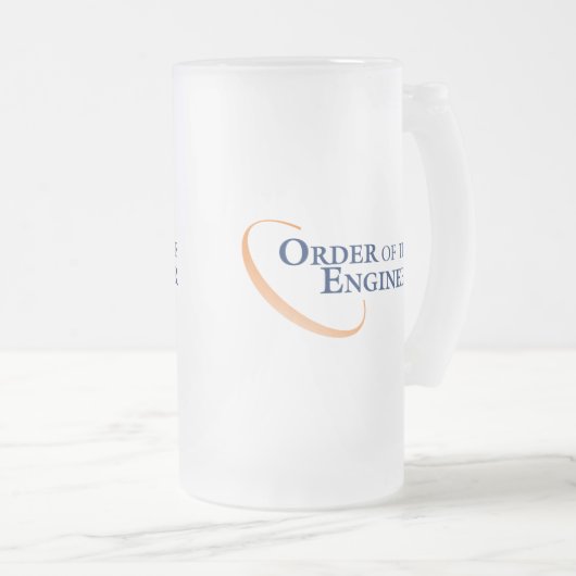 Auftrag des Ingenieurs Mattglas Bierglas (VorderseiteRechts)