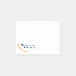 Auftrag des Ingenieurs Post-it Klebezettel