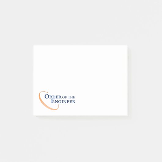 Auftrag des Ingenieurs Post-it Klebezettel (Vorderseite)