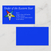 Auftrag des Oststern-Blaus Visitenkarte (Vorne/Hinten)