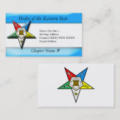 Auftrag des Oststern-Blaus Visitenkarte (Vorne/Hinten)