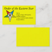 Auftrag des Oststern-Gelbs Visitenkarte (Vorne/Hinten)