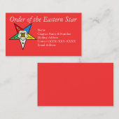 Auftrag des Oststern-Rotes Visitenkarte (Vorne/Hinten)