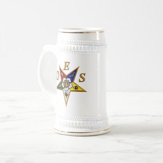 AUFTRAG des OSTsternes Bierglas (Vorderseite Links)