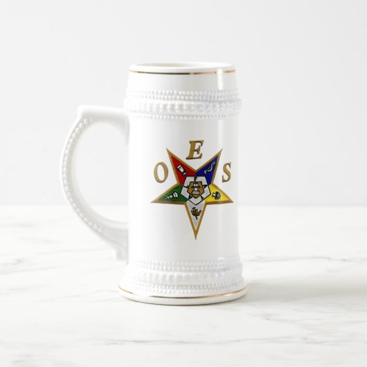 AUFTRAG des OSTsternes Bierglas (Links)