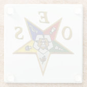 Auftrag des Oststernes Glasuntersetzer (Rückseite)